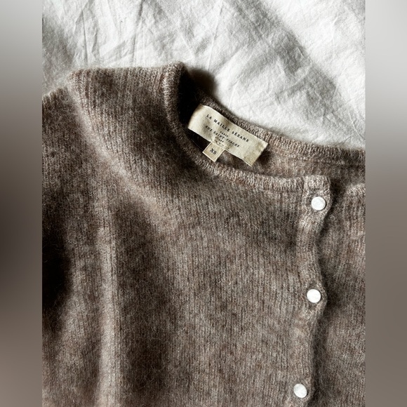 Sezane Gaspard Light Beige Cardigan XS - Picture 4 of 10